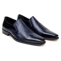 Belvedere Men's Shoes Italian Soft Deerskin ANDREO Navy