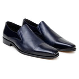 Belvedere Men's Shoes Italian Soft Deerskin ANDREO Navy