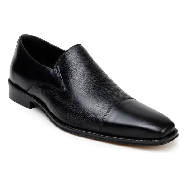 Belvedere Men's Shoes Italian Soft Deerskin ANDREO Black