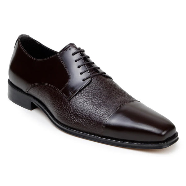 Belvedere Studio Men's Dress Shoes Alexander Deerskin Leather Brown
