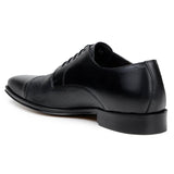 Belvedere Studio Men's Dress Shoes Alexander Deerskin Leather Black