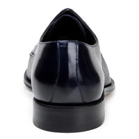 Belvedere Studio Men's Dress Shoes Alexander Deerskin Leather Navy