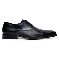 Belvedere Studio Men's Dress Shoes Alexander Deerskin Leather Black
