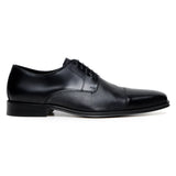 Belvedere Studio Men's Dress Shoes Alexander Deerskin Leather Black