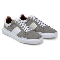 Belvedere Sneaker Suede Leather Olivier Pewter White  Shoes