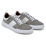 Belvedere Sneaker Suede Leather Olivier Pewter White  Shoes