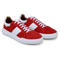 Belvedere Sneaker Suede Leather Olivier Red Shoes