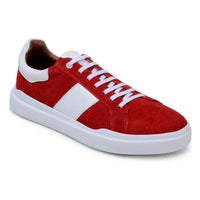 Belvedere Sneaker Suede Leather Olivier Red Shoes