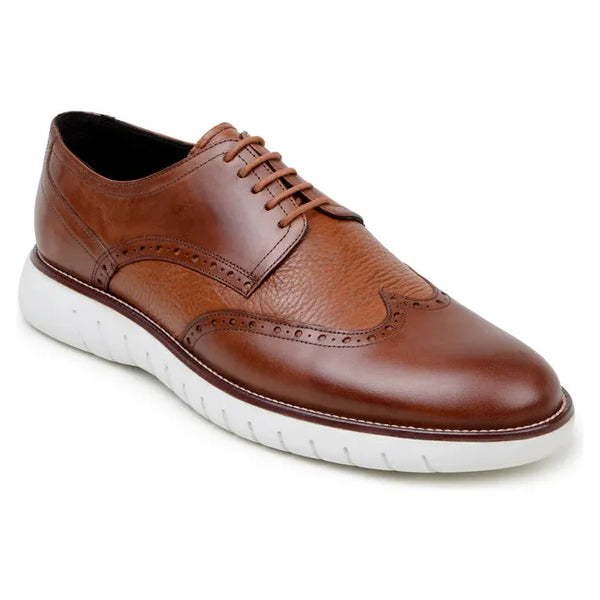 Belvedere Studio Enzo Men's Walking Lace Up Sneaker Leather Ant. Tan