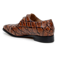 Belvedere Men's Shoes Renzo Pirarucu Lace Up Derby's Antique Almond Br01