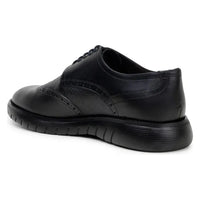 Belvedere Studio Enzo Men's Walking Lace Up Sneaker Leather Black