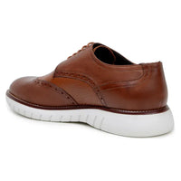 Belvedere Studio Enzo Men's Walking Lace Up Sneaker Leather Ant. Tan