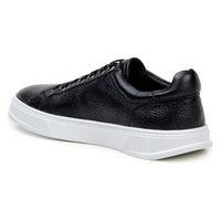 Matteo Black Belvedere Shoes Sneaker Deerskin Leather Black