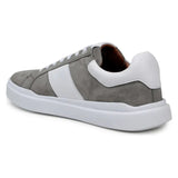 Belvedere Sneaker Suede Leather Olivier Pewter White  Shoes