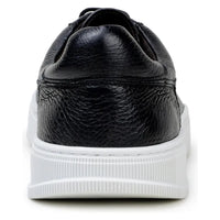 Matteo Black Belvedere Shoes Sneaker Deerskin Leather Black
