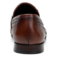 Belvedere Luca Italian Leather Penny Loafer Slip On Shoes Ant. Tan