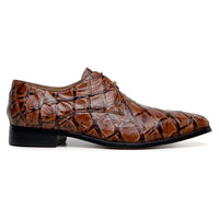 Belvedere Men's Shoes Renzo Pirarucu Lace Up Derby's Antique Almond Br01