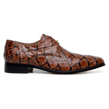 Belvedere Men's Shoes Renzo Pirarucu Lace Up Derby's Antique Almond Br01