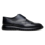 Belvedere Studio Enzo Men's Walking Lace Up Sneaker Leather Black
