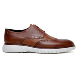Belvedere Studio Enzo Men's Walking Lace Up Sneaker Leather Ant. Tan