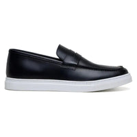 Belvedere Elliot Penny Loafer Walking Sneaker Italian Leather Black