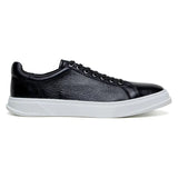 Matteo Black Belvedere Shoes Sneaker Deerskin Leather Black
