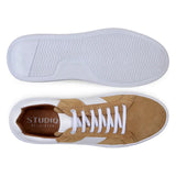 Belvedere Sneaker Suede Leather Olivier Tan/White Shoes