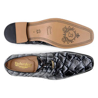 Belvedere Men's Shoes Renzo Pirarucu Lace Up Derby's Renzo Ivory Black Br01