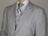 Men's ENZO 100% Linen Spring Summer Suit Light Weight Breathable E58302-4 Gray