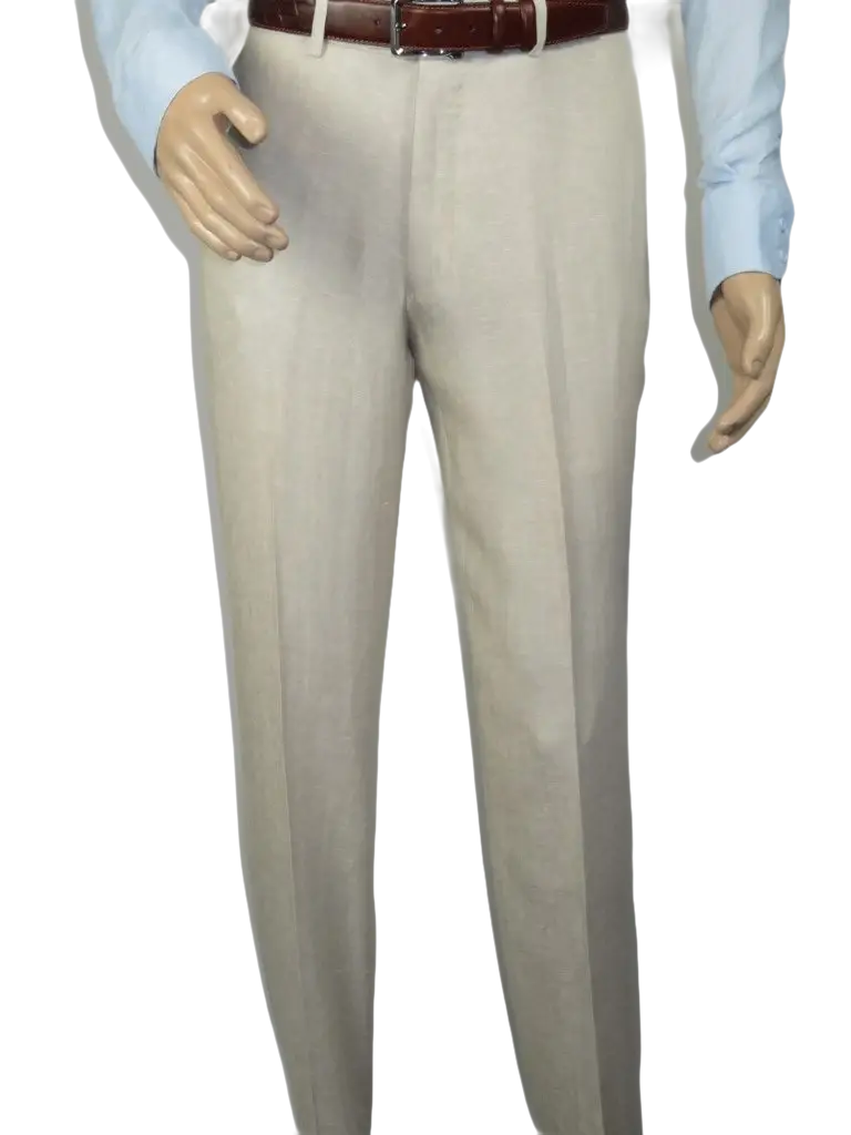 Men's ENZO Linen Spring Summer Suit Light Weight Breathable E58302-7 Natural