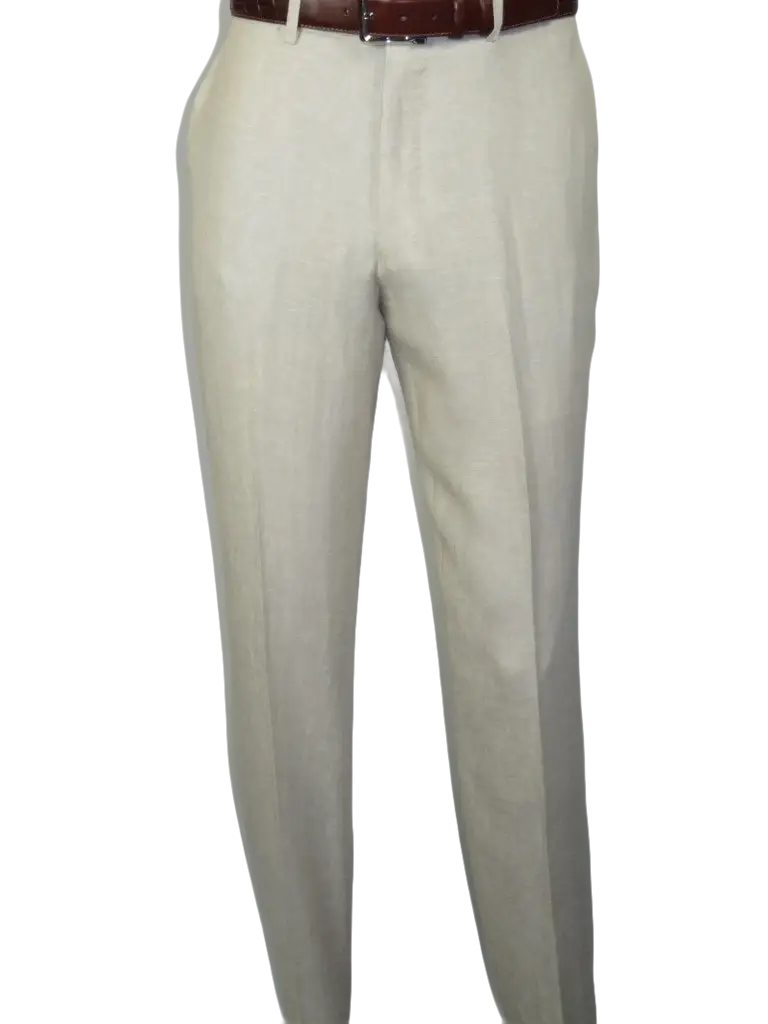Men's ENZO Linen Spring Summer Suit Light Weight Breathable E58302-7 Natural