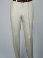 Men's ENZO Linen Spring Summer Suit Light Weight Breathable E58302-7 Natural