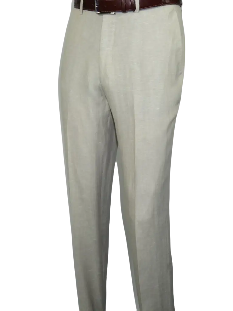 Men's ENZO Linen Spring Summer Suit Light Weight Breathable E58302-7 Natural