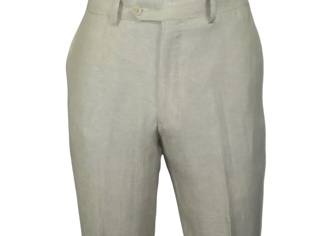 Men's ENZO Linen Spring Summer Suit Light Weight Breathable E58302-7 Natural