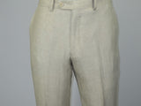 Men's ENZO Linen Spring Summer Suit Light Weight Breathable E58302-7 Natural