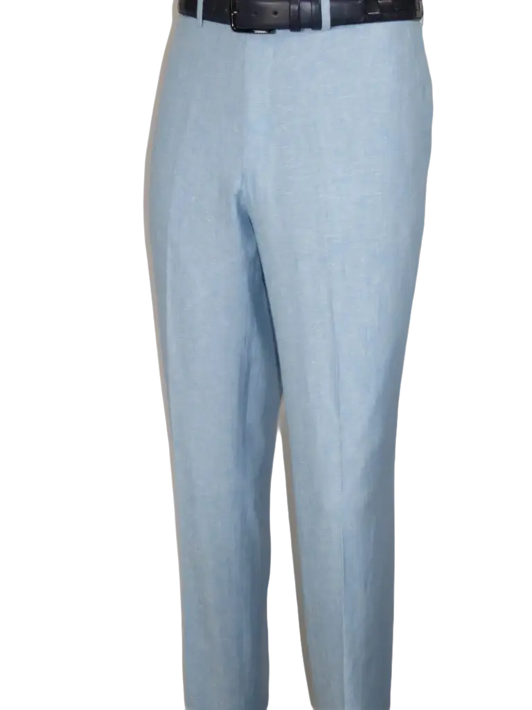 Men's ENZO Linen Spring Summer Suit Light Weight Breathable E58302-9 Light Blue