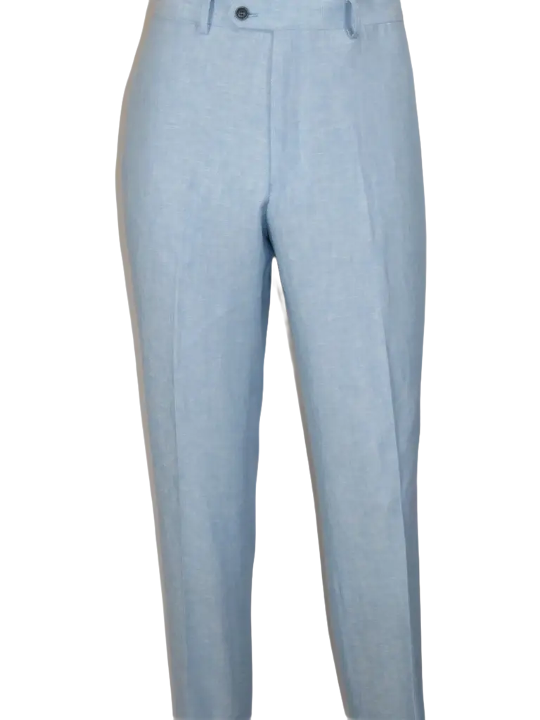 Men's ENZO Linen Spring Summer Suit Light Weight Breathable E58302-9 Light Blue
