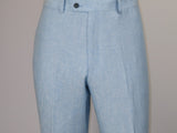 Men's ENZO Linen Spring Summer Suit Light Weight Breathable E58302-9 Light Blue