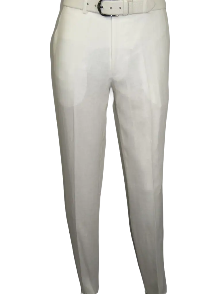 Men's ENZO Linen Spring Summer Suit Light Weight Breathable E58302-1 White