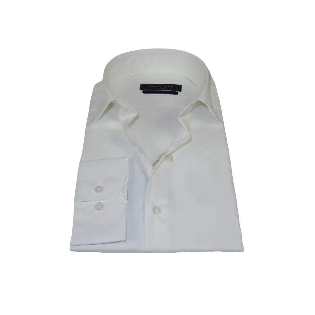 Men's Dress Shirt ENZO PARK Turkey Soft Cotton Wrinkle Resistant Enzo4 Ivory
