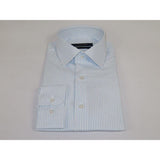 Men's Shirt ENZO PARK Turkey Soft Cotton Wrinkle Resistant Enzo6 Blue Stripe