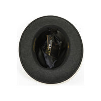 Men Bruno Capelo Hat Australian Wool Fedora EXECUTIVE EX329 Charcoal Gray
