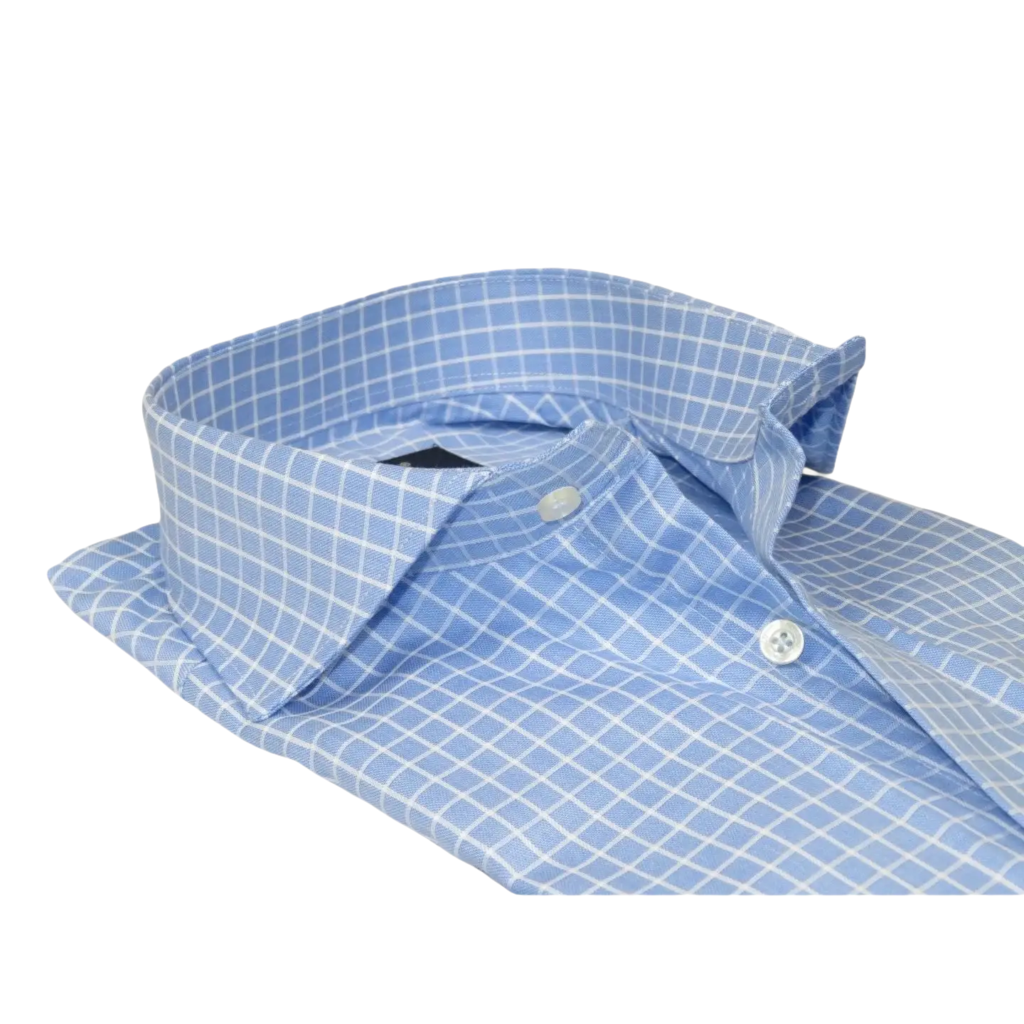 Men's Shirt FAMOZO Turkey 100% Cotton Cut-away Collar French Cuffs FA5 Blue