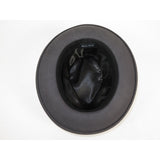 Men's Milani Wool Fedora Hat Soft Crushable Lined FD219 Charcoal Gray
