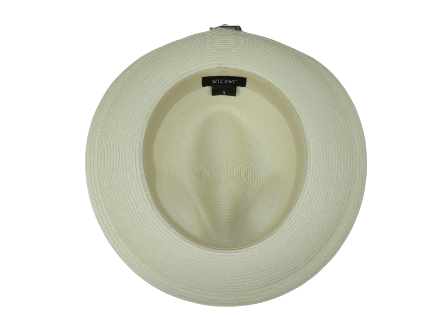 Men's Milani Straw Braided Fedora Hat Soft Crushable FDS-002 Solid Ivory
