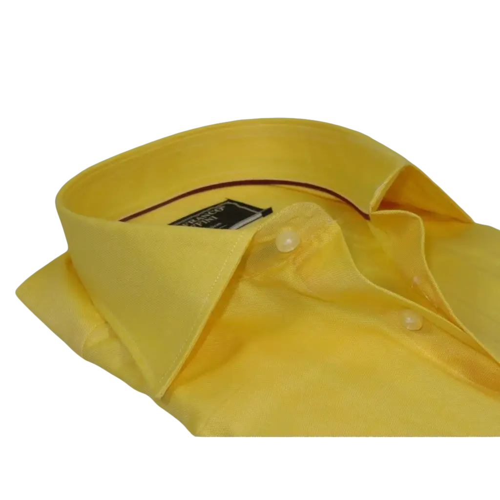 Men's Dress Shirt GIAN FRANCO RUFFINI Turkey 100% Cotton GFR-2 Yellow
