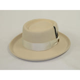 Men Bruno Capelo Hat Australian Wool Crushable Wide Brim GAMBLER GAM103 Ivory