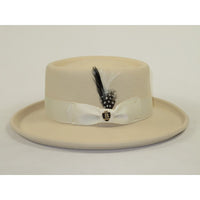 Men Bruno Capelo Hat Australian Wool Crushable Wide Brim GAMBLER GAM103 Ivory