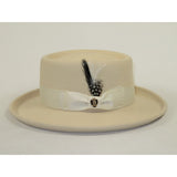 Men Bruno Capelo Hat Australian Wool Crushable Wide Brim GAMBLER GAM103 Ivory