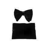 Men's Tuxedo Formal Velvet Butterfly Large Bow Tie/Hankie By J.Valintin JVBT-12